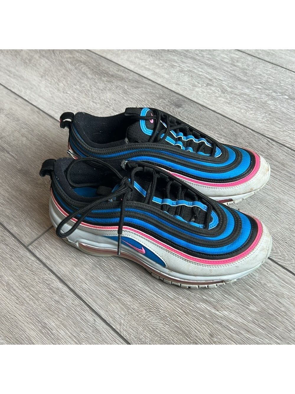 Nike air max 97 Multicolor pink blast Athletic Sneakers 6y women’s 7.5 - Picture 4 of 13